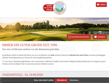 Tablet Screenshot of golfplatz-koeln.de